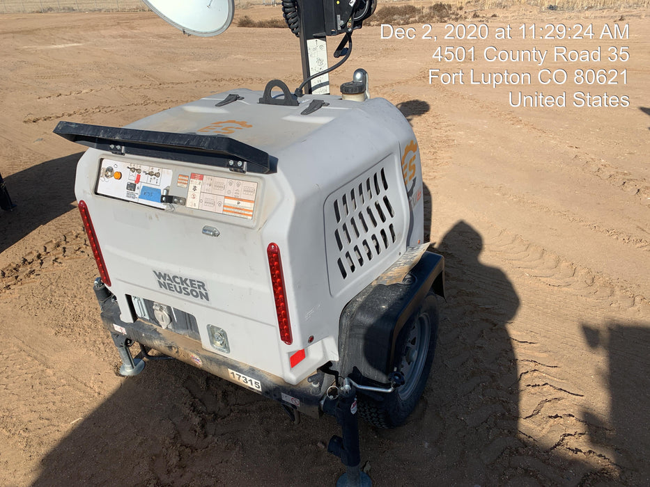 Wacker Neuson LTV6K-MH Wacker Neuson LTV6K Mobile Light Tower w/Fuel Level Sensor Installed