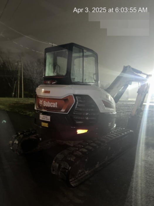 2022 Bobcat E50 Cab/Heat/Air, Rubber Tracks, Manual QC, Hydraulic Thumb