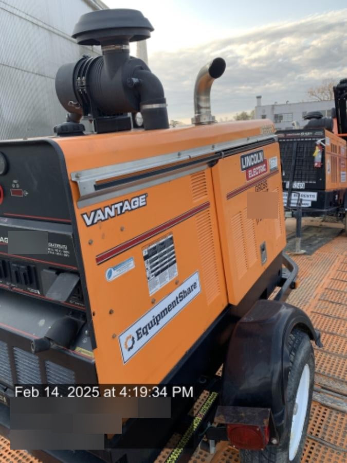 2021 Lincoln Electric Vantage 549X Ready Pak 3, ORANGE (includes trailer, cable rack, fender light kit)
