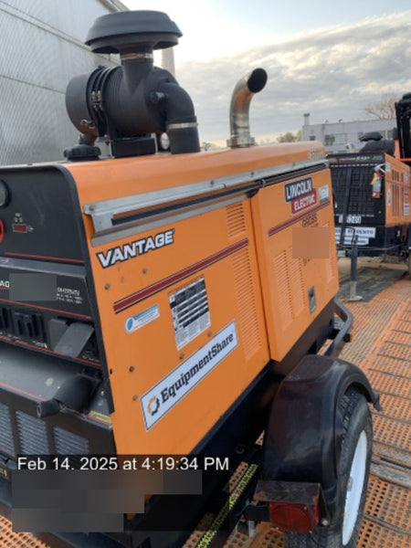 2021 Lincoln Electric Vantage 549X Ready Pak 3, ORANGE (includes trailer, cable rack, fender light kit)
