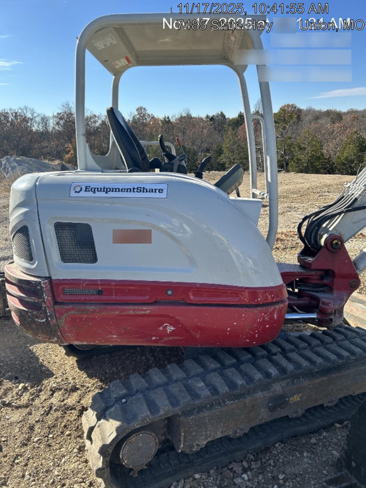 2019 Takeuchi TB240 Takeuchi TB240 Canopy w/Rubber Tracks, Auxiliary Hydraulics, Manual QC, Hydraulic Thumb, 12/18/24" Buckets