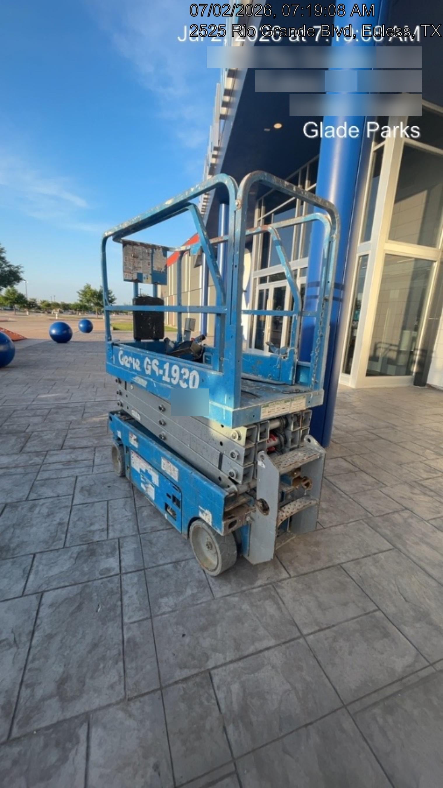 2018 Genie GS-1930 Genie GS-1930 w/Fixed Rail, Chain Entry