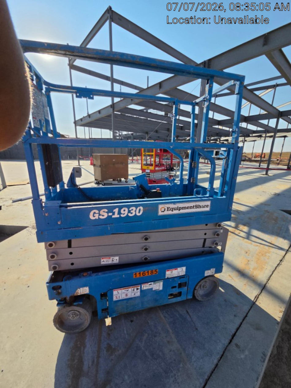 2020 Genie GS-1930 Solid Non Marking Tires, Beacon, Folding rails with half height swing gate
