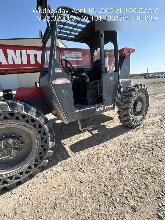 2019 Manitou MTA8044 MTA 8044 - 74 HP T4, Canopy, Worklights/Strobe, Beacon, 66" Carriage, 48" Forks, Solid Tires, Lift Hook, Aux Hydraulics