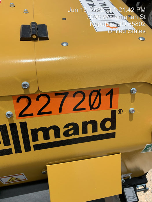 2022 Allmand NLV3GR (4) LED Light Fixture 350W, 23' Vertical Mast, 3kW Prime, Towable, Deep Sea L401, Leveling Jacks, Yanmar T4F 5.8hp