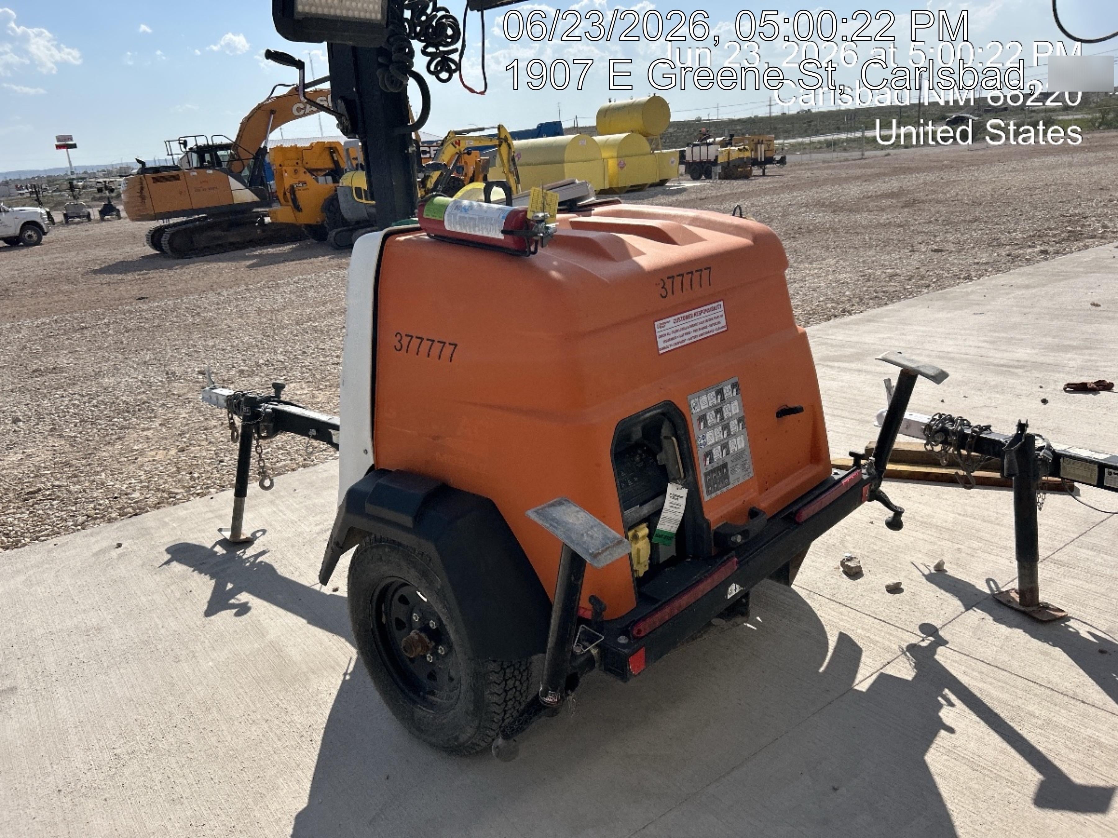 2023 Generac MLT2 Diesel, Flex Switch 120V Input, Powerzone Controller, 
(4) 320W LED Lights, 4kW Generator, 39.9 Gal Fuel Tank, 2" Ball, T3