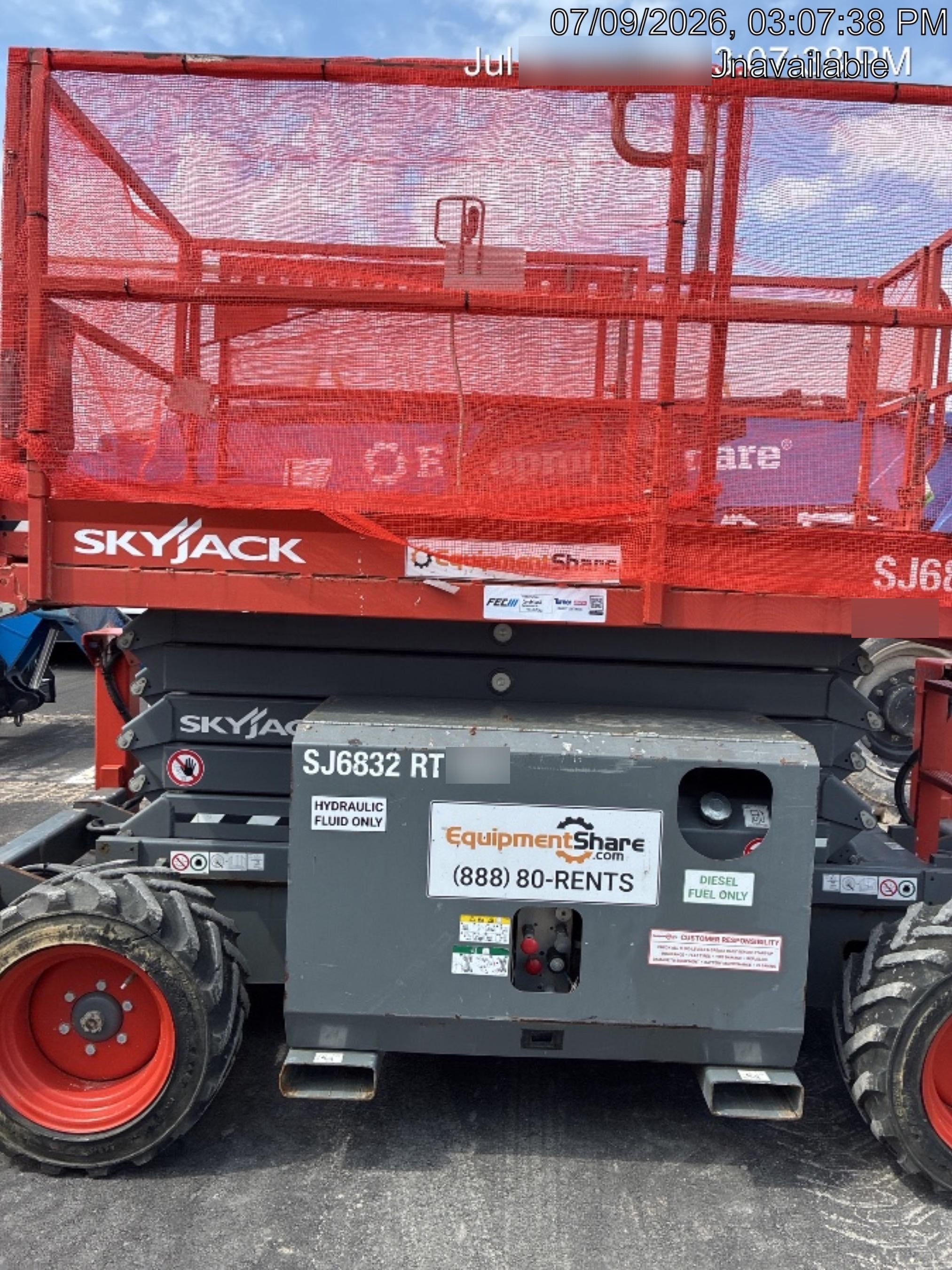 2018 SKYJACK SJ6832 RT
