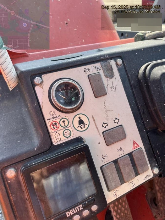 2016 Skyjack SJ843 TH 60" Carriage, Solid Tires, Open ROPS