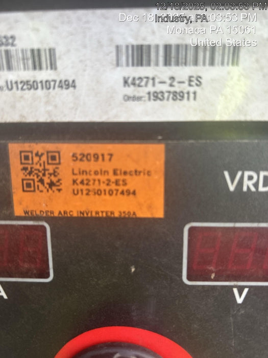 2025 LINCOLN ELECTRIC FLEXTEC 350X