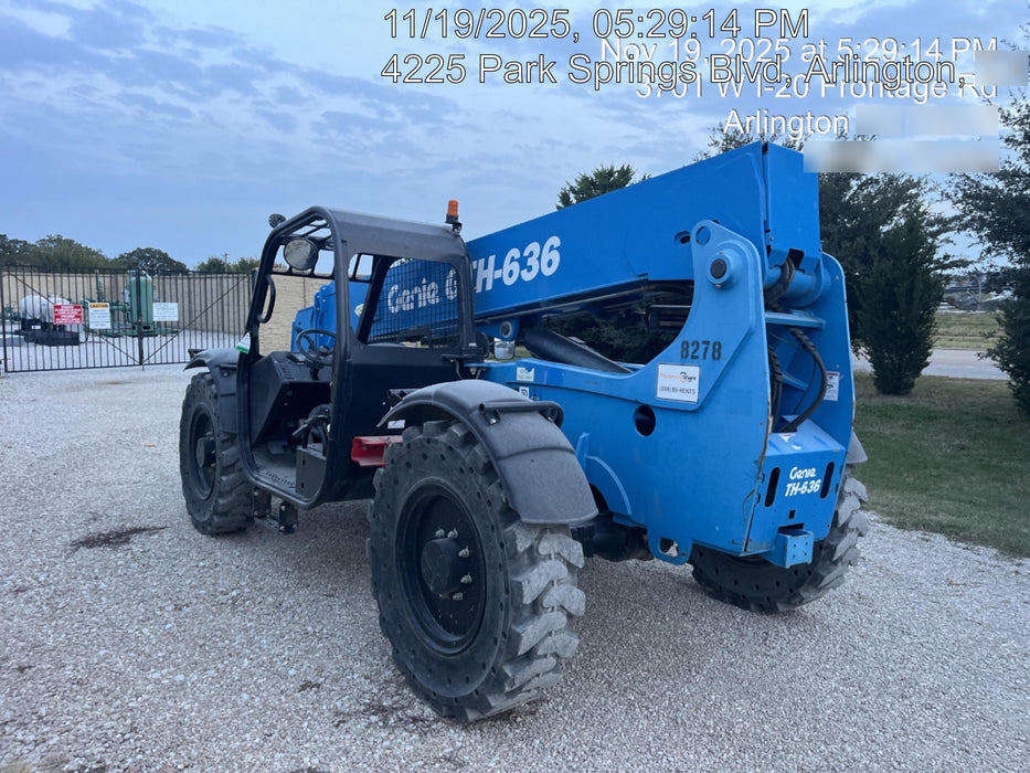2018 Genie GTH-636 Genie GTH-636 w/Open ROPS, Solid Tires, Work Light/Beacon, 48" Carriage and Forks