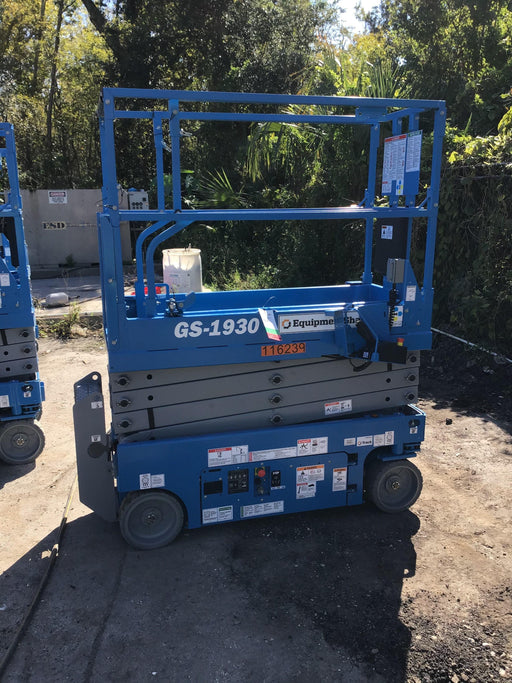 2020 Genie GS-1930 Solid Non Marking Tires, Beacon, Folding rails with half height swing gate