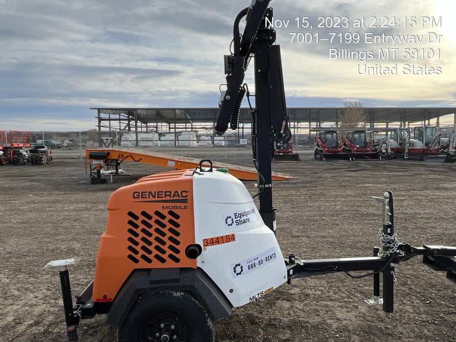 2023 Generac MLT2 Diesel, Flex Switch 120V Input, Powerzone Controller, (4) 320W LED Lights, 4kW Generator, 39.9 Gal Fuel Tank, 2" Ball, T3