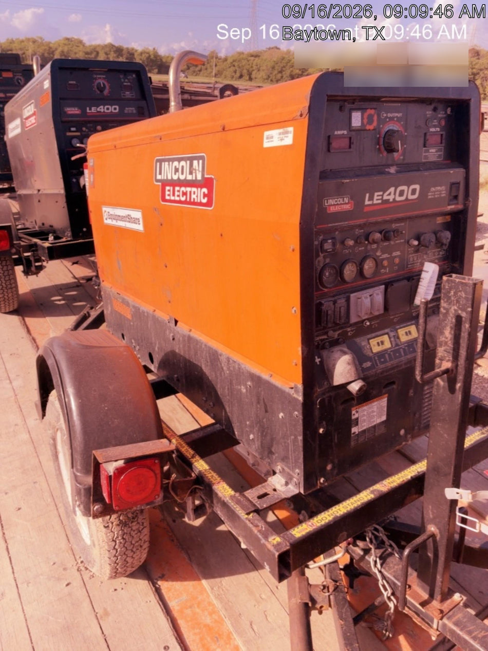 2022 Lincoln Electric LE400 Kubota V1505, Trlr, Cable Rack, Light Kit, ES Decals, T3