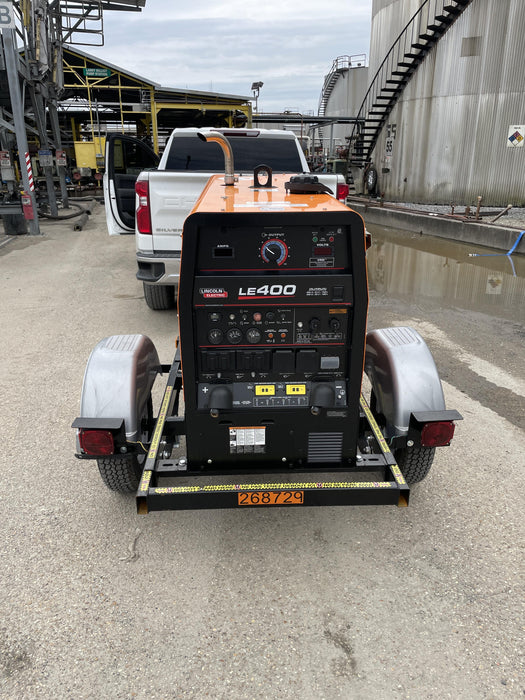 2022 Lincoln Electric LE400 Kubota V1505, Trlr, Cable Rack, Light Kit, ES Decals, T3