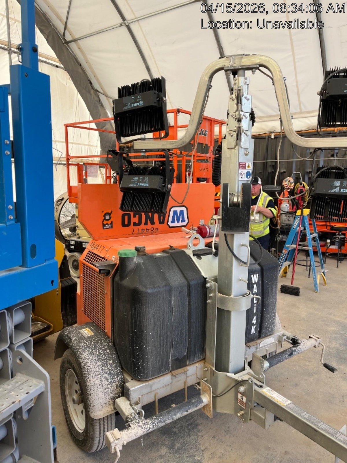 2024 Wanco WLTT-4MM4K Diesel, Mitsubishi L2E, 9.0HP @1800 rpm, Deep Sea Controller, Shore Power Plug, Auto Start, (4) 350W LED Floodlights, 4kW Generator, 60 Gal Fuel Tank, 2" Ball, T3