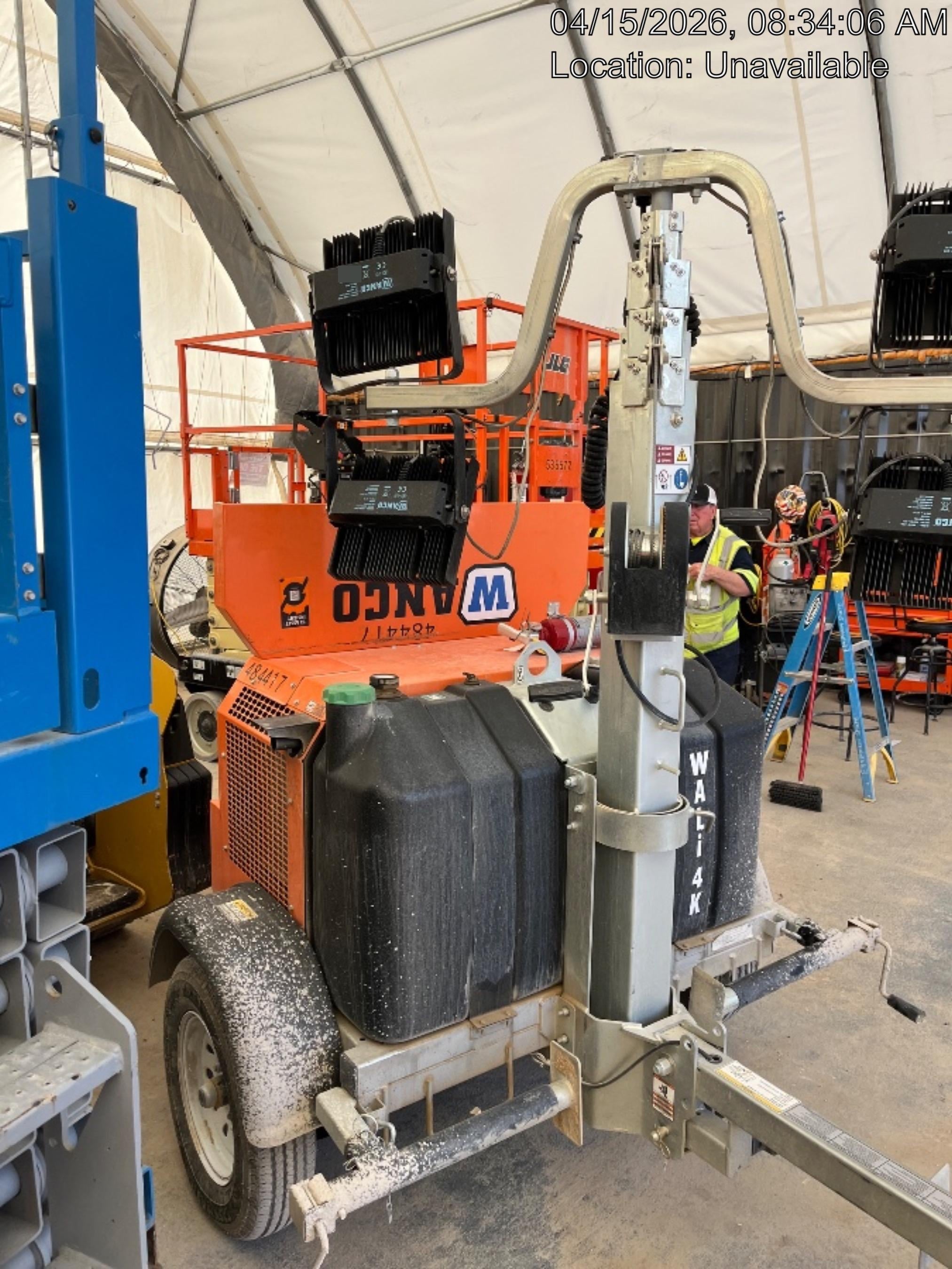 2024 Wanco WLTT-4MM4K Diesel, Mitsubishi L2E, 9.0HP @1800 rpm, Deep Sea Controller, Shore Power Plug, Auto Start, (4) 350W LED Floodlights, 4kW Generator, 60 Gal Fuel Tank, 2" Ball, T3