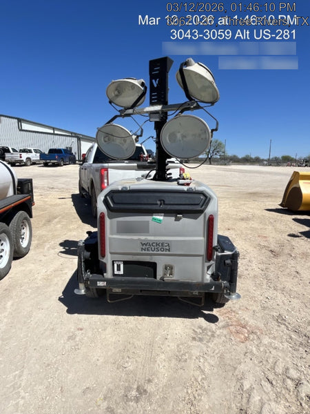 2018 Wacker Neuson LTV6L-MH Wacker Neuson LTV6L Mobile Light Tower w/Fuel Level Sensor Installed