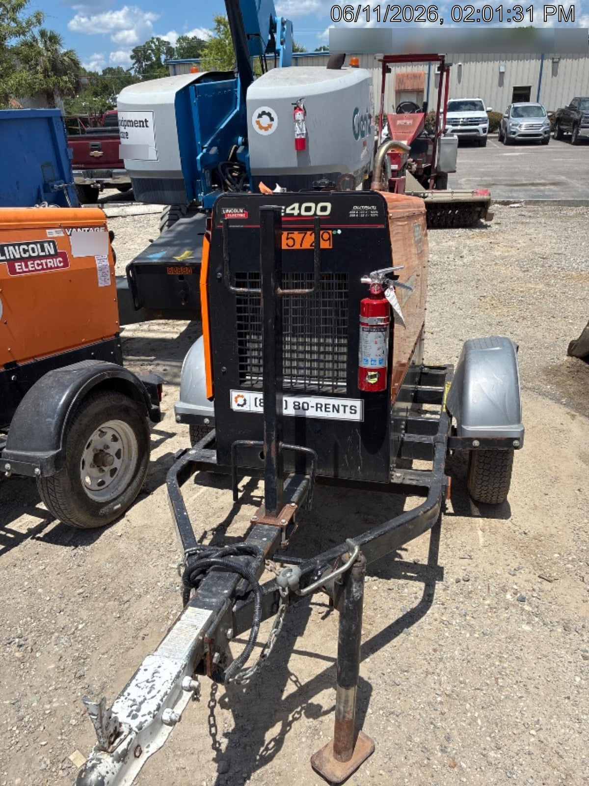 2022 Lincoln Electric LE400 Kubota V1505, Trlr, Cable Rack, Light Kit, ES Decals, T3