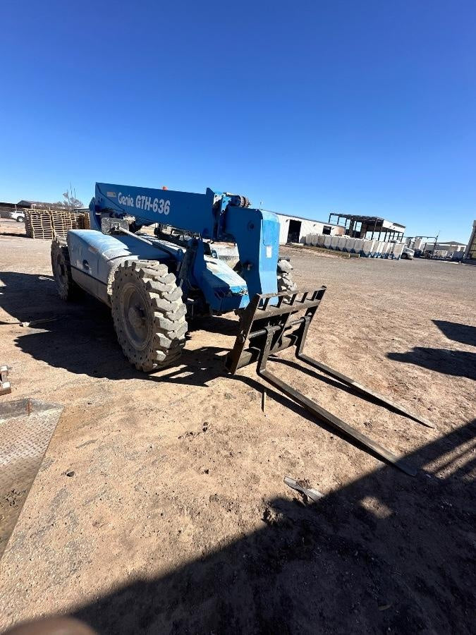 2018 Genie GTH-636 Genie GTH-636 w/Open ROPS, Solid Tires, Work Light/Beacon, 48" Carriage and Forks