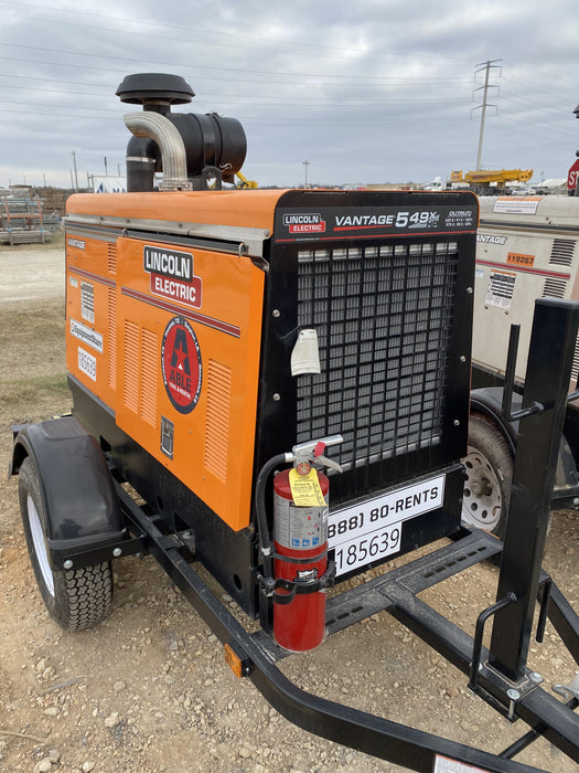 2021 Lincoln Electric Vantage 549X Ready Pak 3, ORANGE (includes trailer, cable rack, fender light kit)