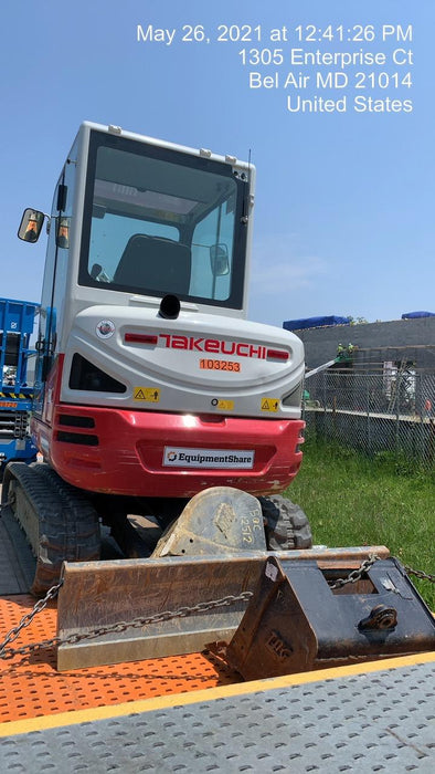 2020 Takeuchi TB235-2CR Cab/Heat/Air, Rubber Tracks, Manual TAG QC