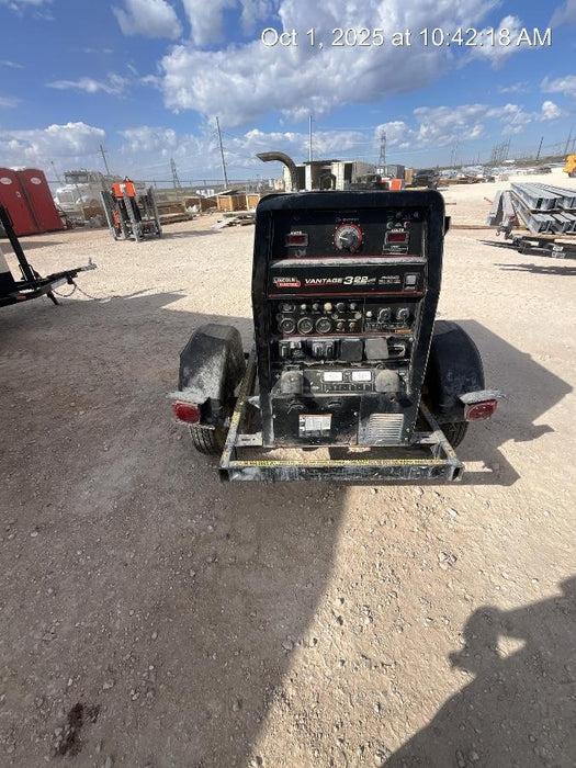 2019 Lincoln Electric Vantage 322 Welder Ready-Pak 3, Two wheel trailer, Fender and Light kit, Cable Rack