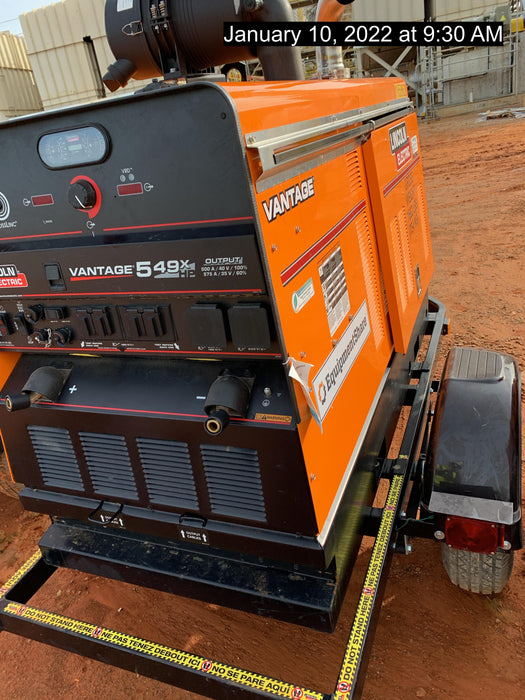 2021 Lincoln Electric Vantage 549X Ready Pak 3, ORANGE (includes trailer, cable rack, fender light kit)