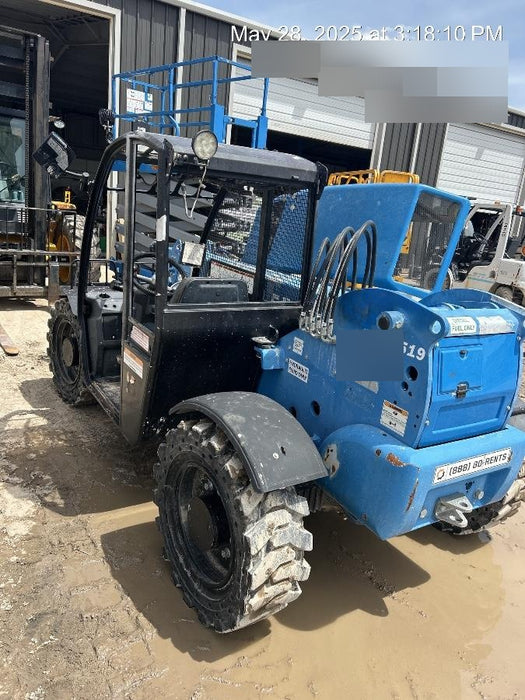 2019 Genie GTH-5519 Canopy, Solid RT Tires, LED Work Lights, Beacon w/48" Carriage, 48" Forks