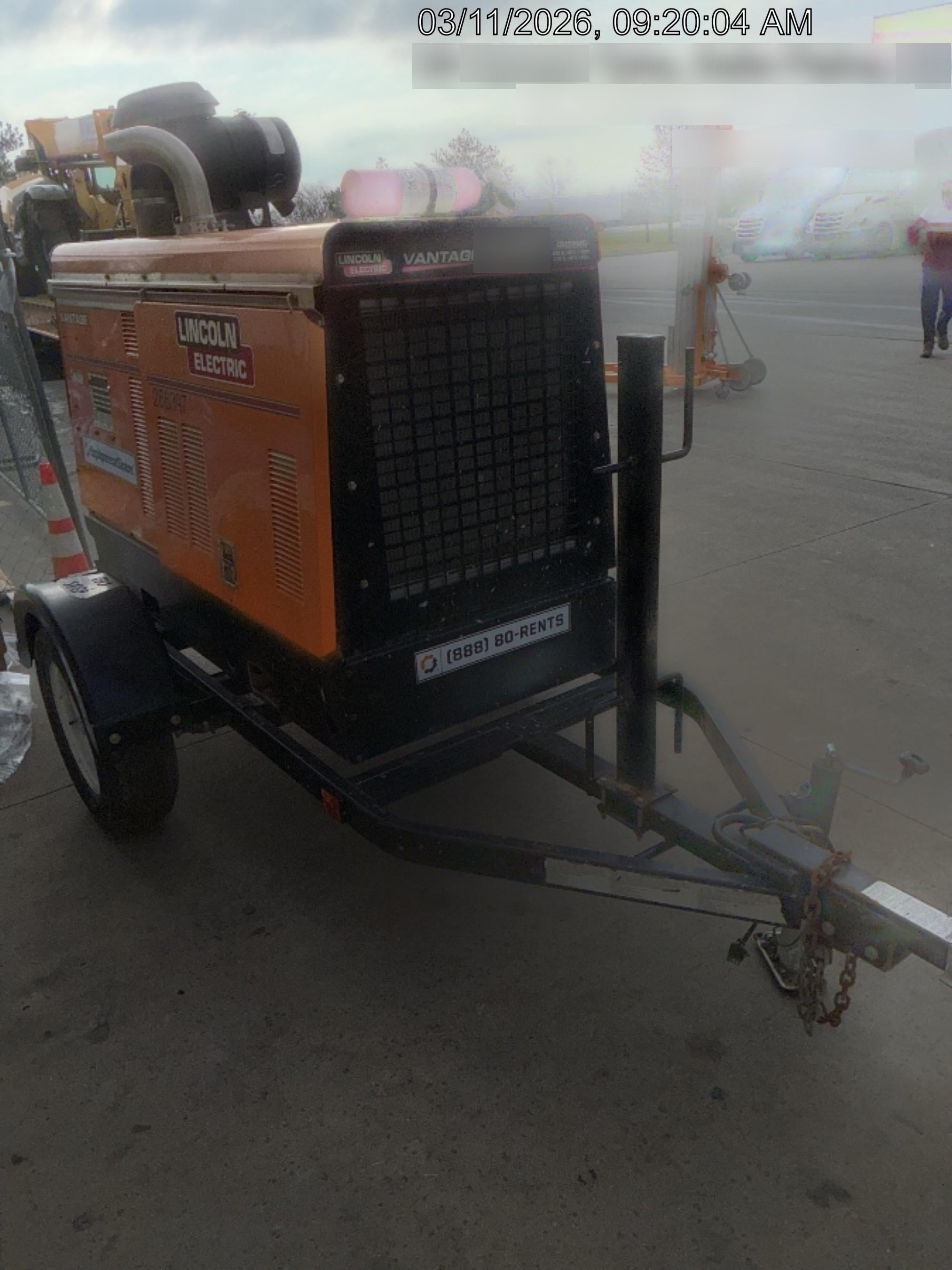 2022 Lincoln Electric Vantage 549X Crosslink Technology, Trailer Mounted, ES Decals, T3