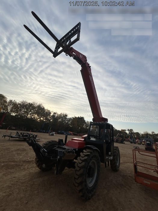2019 Manitou MTA10055 Canopy, 120 HP, Solid Tires, Work Lights, Lift Hook, Auxiliary Hydraulics 66" Carriage and 60" Forks