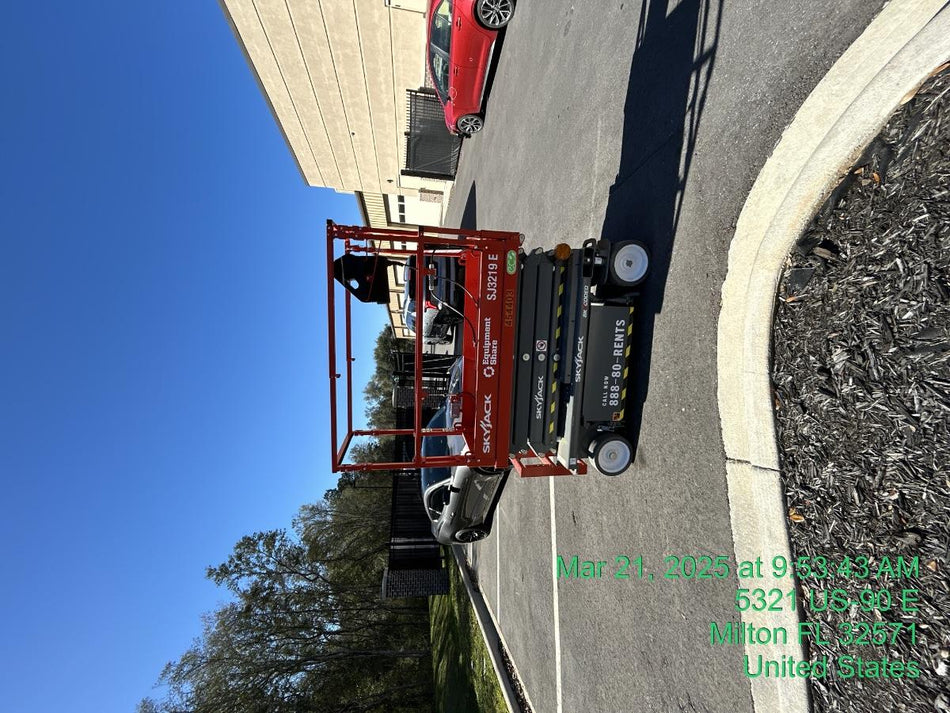 2024 Skyjack SJ3219 Electric Drive, Sld NM Tires, DBcns, RFRails, Power to Platform, T3 + Access Control