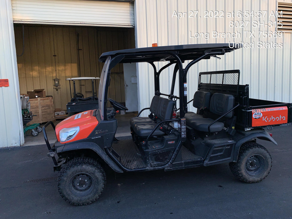 2022 Kubota RTV-X1140W-H Plastic Canopy, Windshield Acrylic Clear, LED Strobe Light, Wire Harness Kit, Back up Alarm