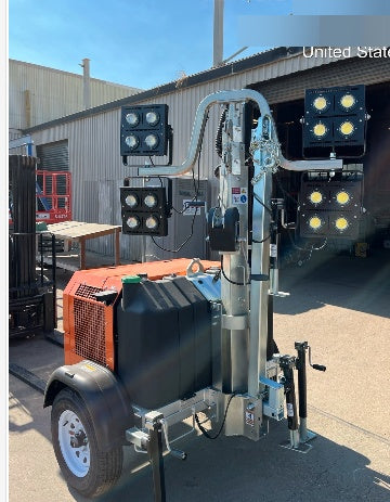 2024 Wanco WLTT-4MM4K Diesel, Deep Sea Controller, Shore Power Plug, Auto Start, (4) 350W LED Floodlights, 4kW Generator, 60 Gal Fuel Tank, 2" Ball, T3