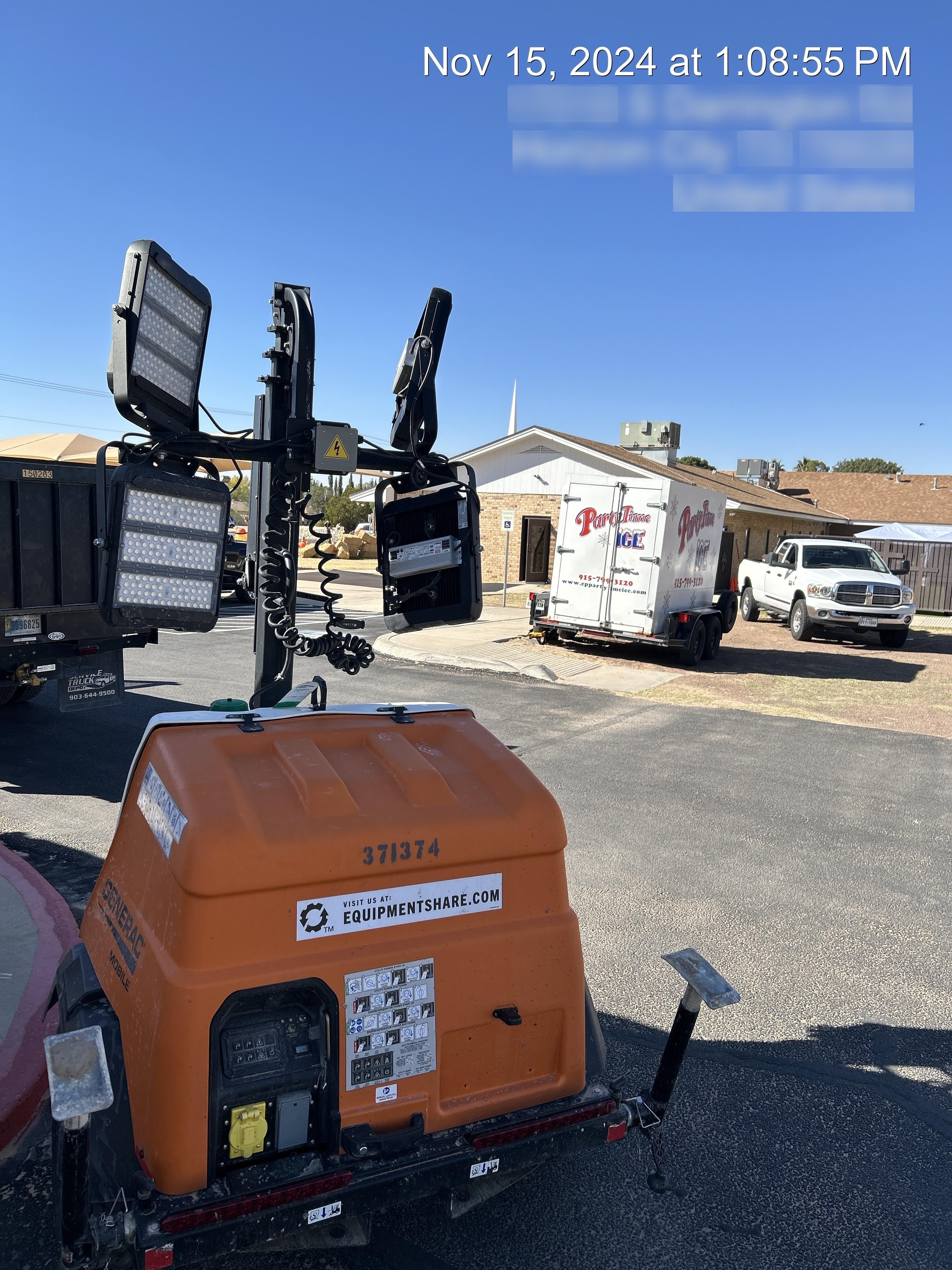 2023 Generac MLT2 Diesel, Flex Switch 120V Input, Powerzone Controller, 
(4) 320W LED Lights, 4kW Generator, 39.9 Gal Fuel Tank, 2" Ball, T3