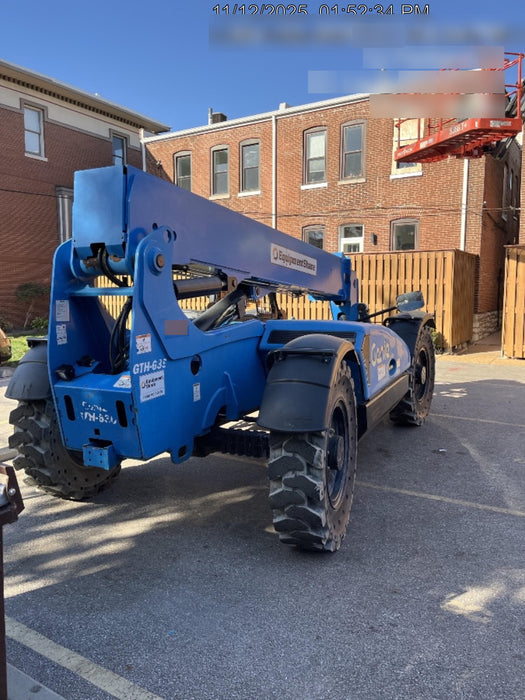 2018 Genie GTH-636 Genie GTH-636 w/Open ROPS, Work Lights, Solid Tires, RH Cab Mesh, Beacon, 48" Carriage and Forks