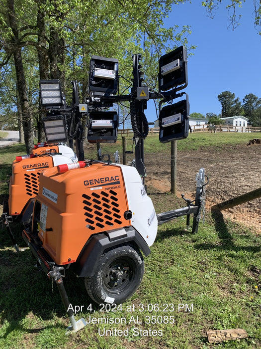 2024 Generac MLT2 Diesel, Flex Switch 120V Input, Powerzone Controller, 
(4) 320W LED Lights, 4kW Generator, 39.9 Gal Fuel Tank, 2" Ball, T3
