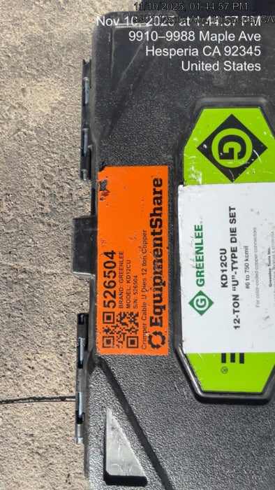 2025 GREENLEE KD12CU