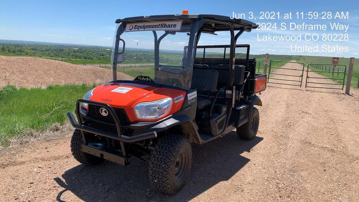 2021 Kubota RTV-X1140W-H Plastic Canopy, Windshield Acrylic Clear, LED Strobe Light, Wire Harness Kit, Back up Alarm