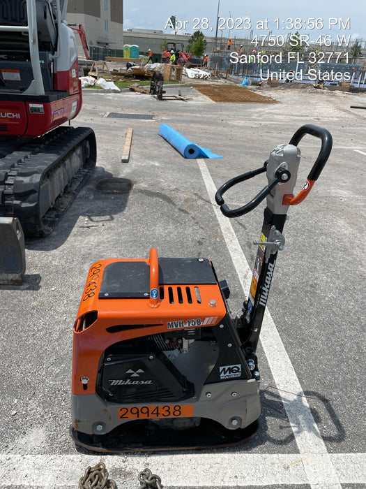 2023 Multiquip MVH158 Honda GX200, 17" Plate, Gas