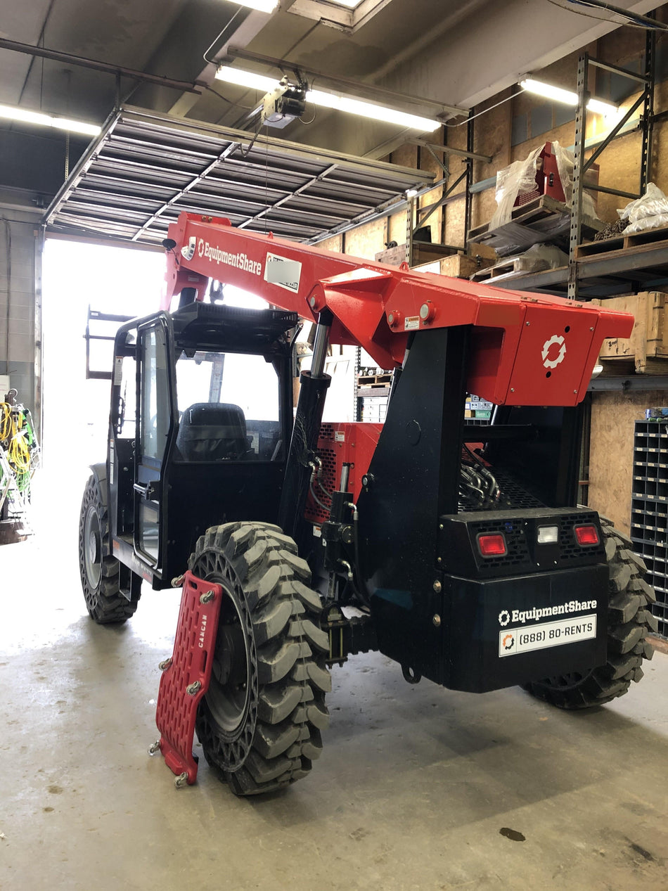 2020 Manitou MTA8044 74hp T4F, Cab/Heat/Air, Cab and Boom LED work lights, Auxiliary Hydraulics, Solid Tires, Amber strobe, Lift Hook w/66" Carriage, 60" Forks