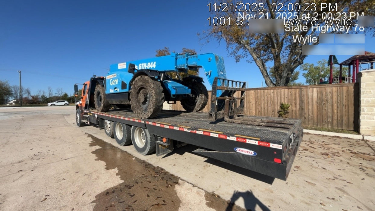 2018 Genie GTH-844 Genie GTH-844D w/Open ROPS, Solid Tires, Work Light/Beacon, 60" Carriage and Forks