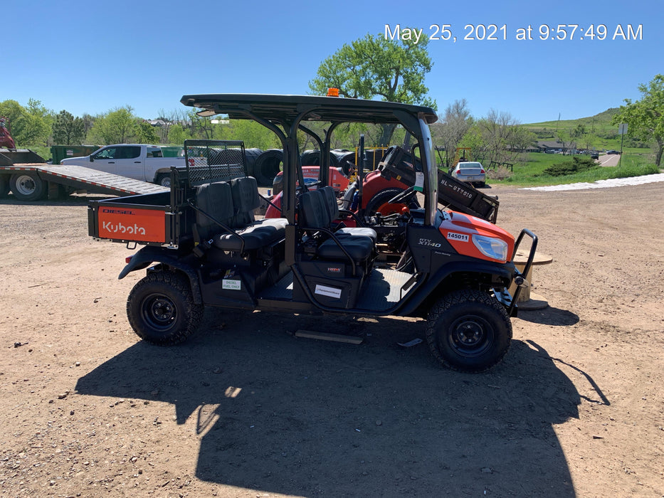 2021 Kubota RTV-X1140W-H Plastic Canopy, Windshield Acrylic Clear, LED Strobe Light, Wire Harness Kit, Back up Alarm