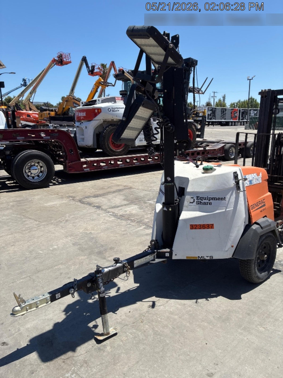2023 Generac MLT2 Diesel, Flex Switch 120V Input, Powerzone Controller, (4) 320W LED Lights, 4kW Generator, 39.9 Gal Fuel Tank, 2" Ball, T3