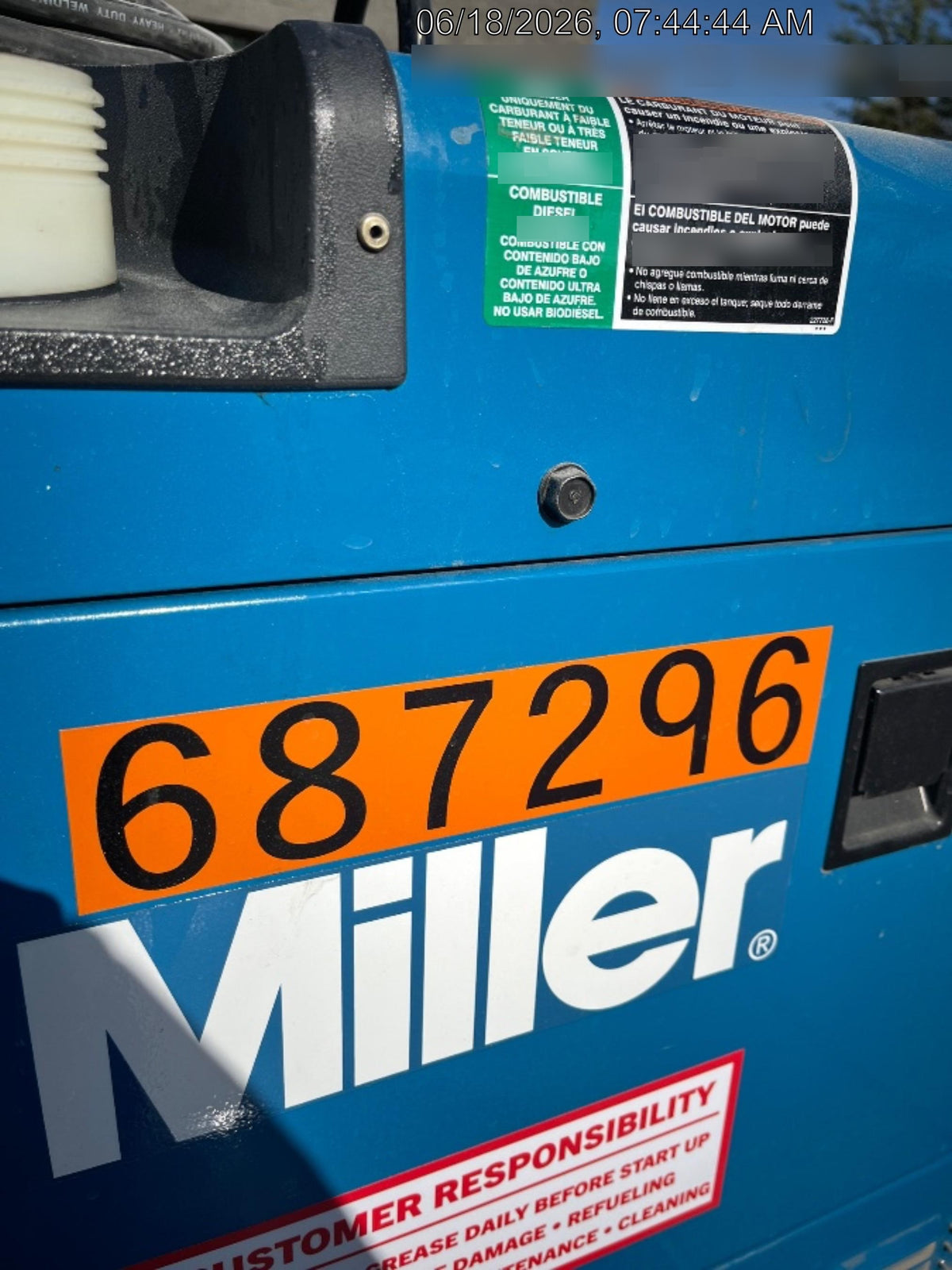 2026 MILLER ELECTRIC BIG BLUE 400