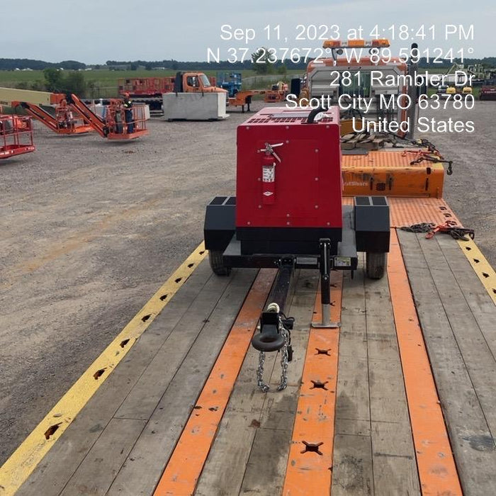 2022 Shindaiwa DGW400MDL Kubota D902 Engine, 23 HP, Dual Op Welder, Wire, Arc, Droop Stick, Tig, and CC Stick Functionality, Simulphase, 3 Phase and 1 Phase Gen Output, Single Axle NB Trlr, Slr Trckl Chrg 12V 12W, Fire Ext