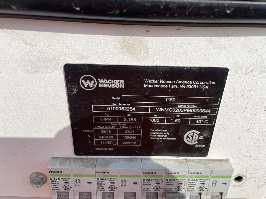 2022 WACKER NEUSON G50