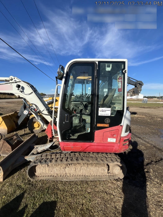 2020 Takeuchi TB-235-2CR Cab/Heat/Air, Rubber Tracks, Manual TAG QC