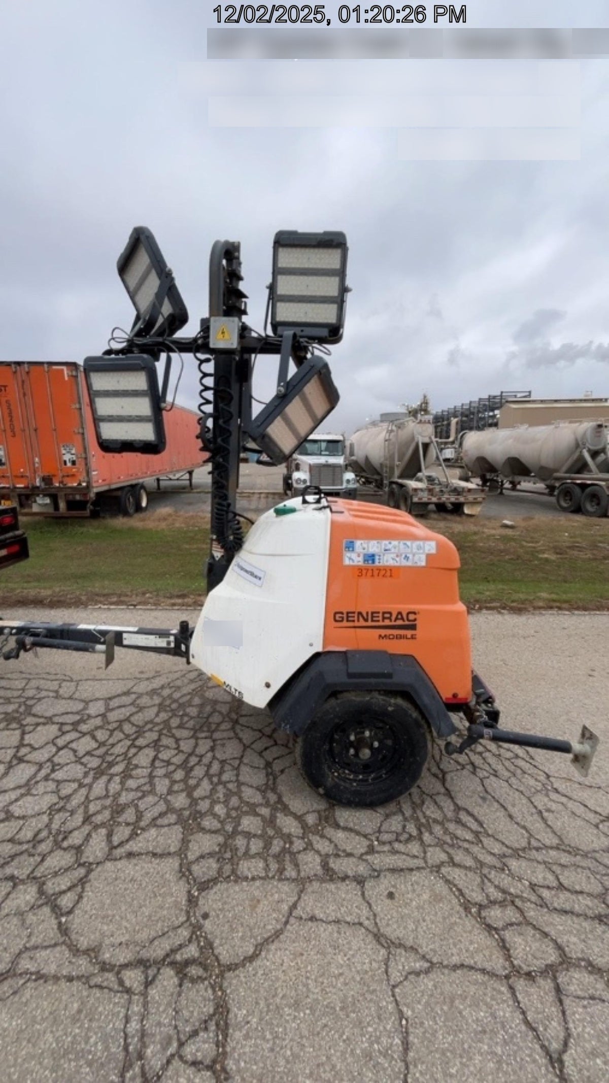2023 Generac MLT2 Diesel, Flex Switch 120V Input, Powerzone Controller, 
(4) 320W LED Lights, 4kW Generator, 39.9 Gal Fuel Tank, 2" Ball, T3