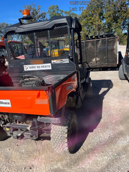 2019 Kubota RTV-XG850WL-H 4wd Utility Cart, Gas, 2 Seat, LED Strobe, Windshield Tempered Glass, Plastic Canopy, Wire Harness Kit, Backup Alarm