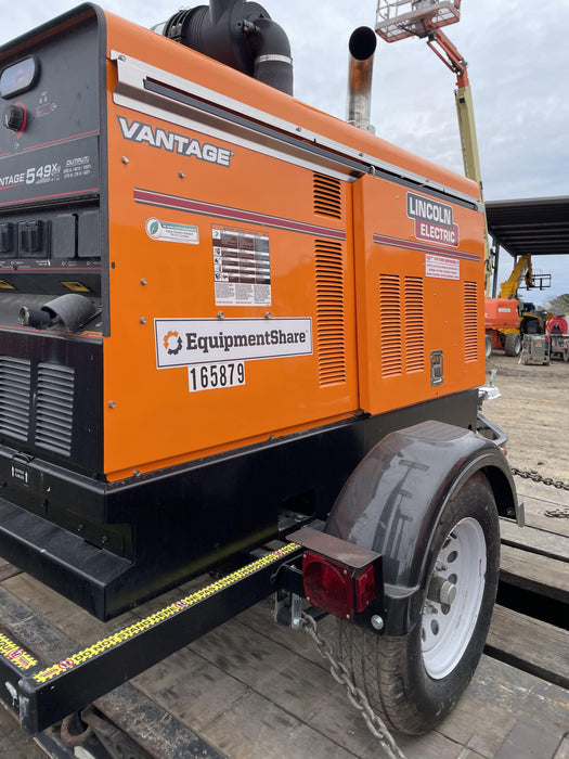 2021 Lincoln Electric Vantage 549X Ready Pak 3, ORANGE (includes trailer, cable rack, fender light kit)